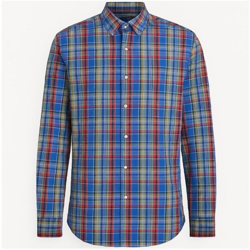 Ralph Lauren Shirt Multi-Colored Plaid Classic Fit Long Sleeve Mens Size XL